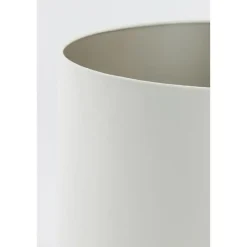 Lampenkappen-Light & Living Cilinder Lampenkap Velours - Wit - Ø40x30cm