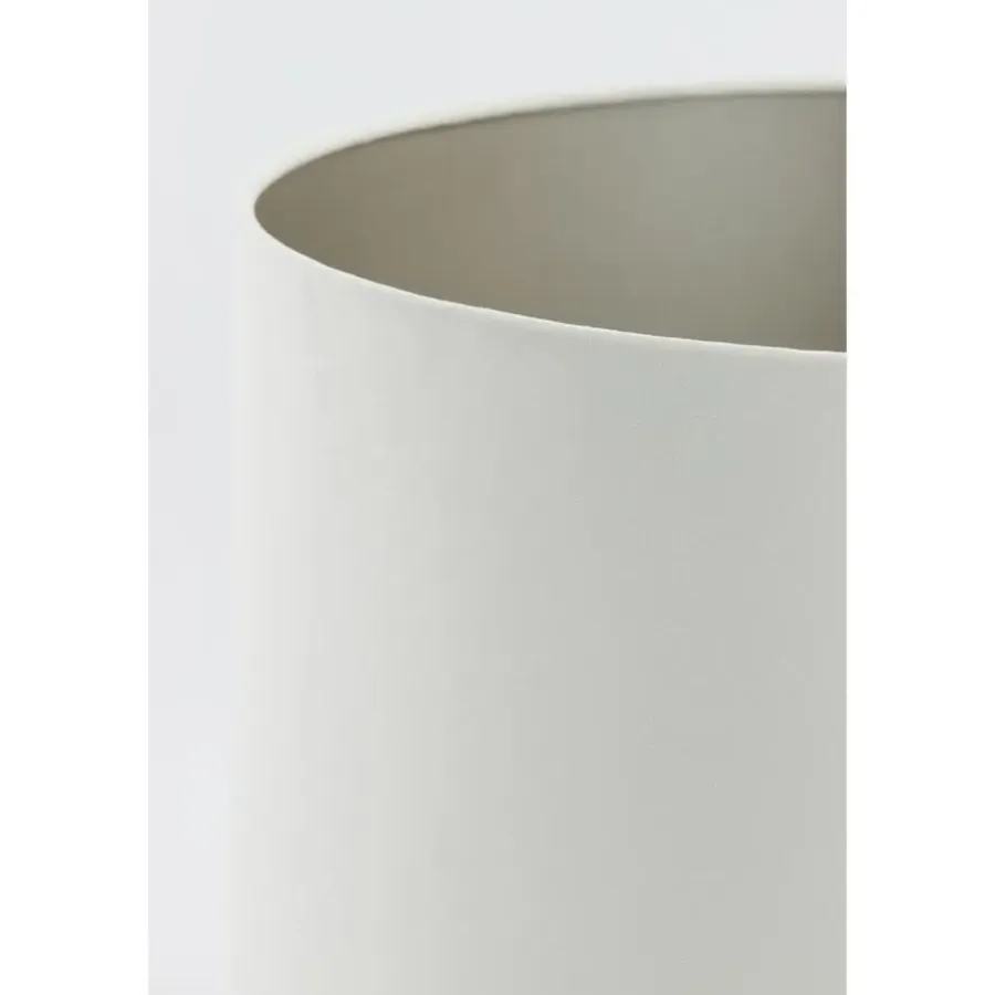 Lampenkappen-Light & Living Cilinder Lampenkap Velours - Wit - Ø40x30cm