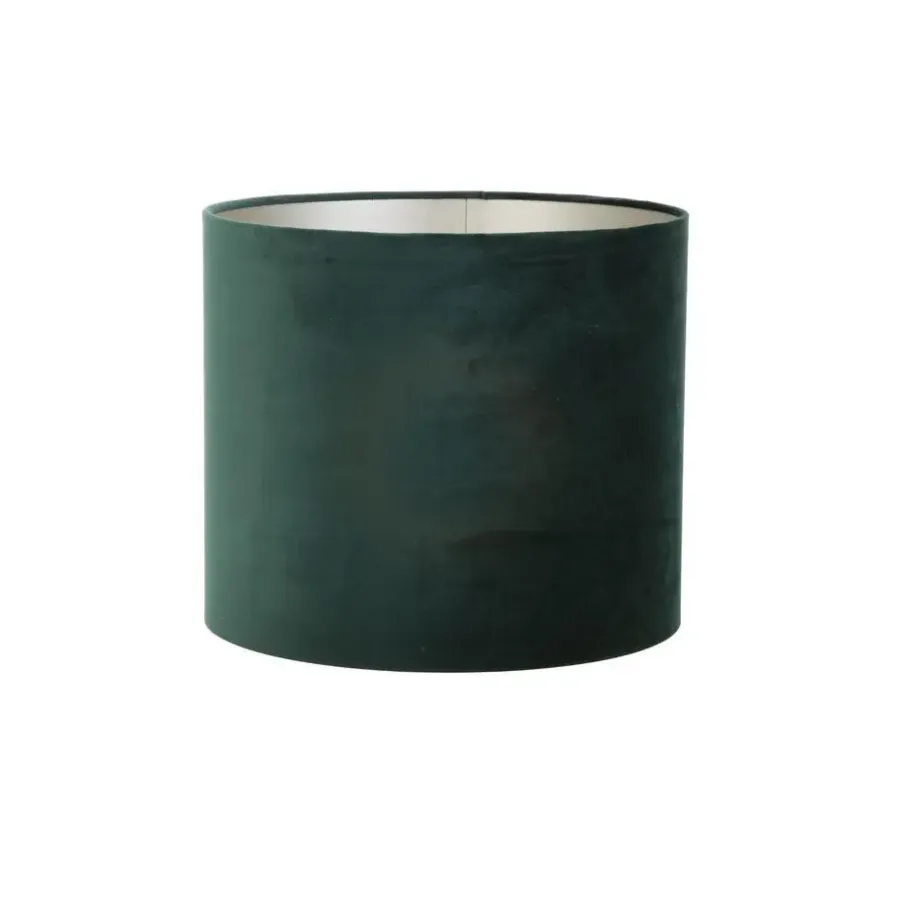 Light & Living Cilinder Lampenkap Velours - Dutch Green - Ø40x30cm