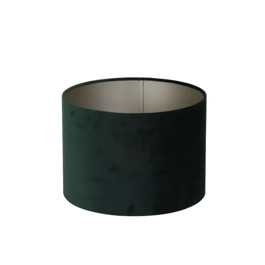 Light & Living Cilinder Lampenkap Velours - Dutch Green - Ø40x30cm