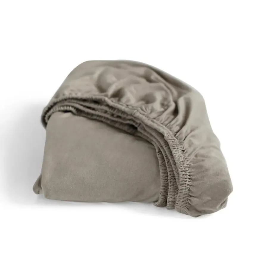 Hoeslakens-Cinderella - Hoeslaken (tot 25 cm) - Jersey - 180x200 cm/210 cm - Taupe