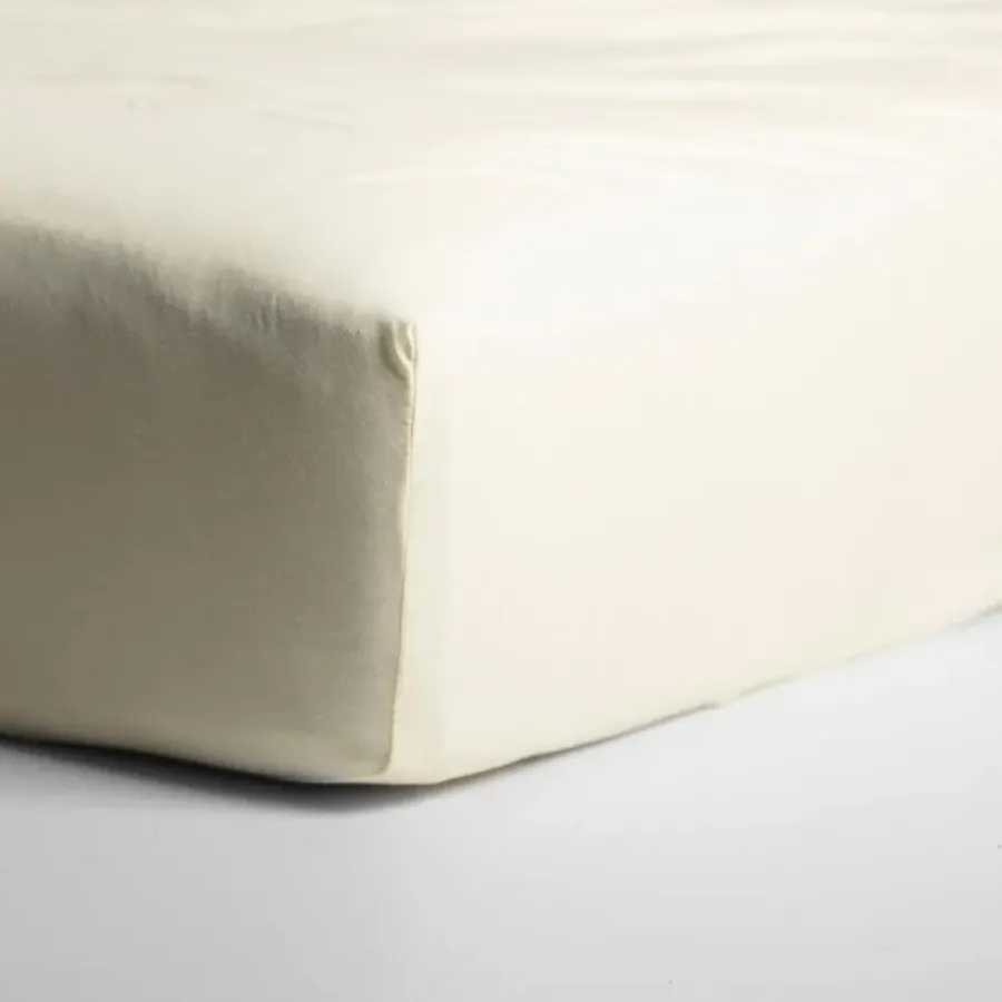 Hoeslakens-Cinderella - Hoeslaken (tot 25 cm) - Double Jersey - 180x220 & 200x200 - Ivory