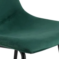 CLP Barkruk Altona zwart Frame - Fluweel - groen