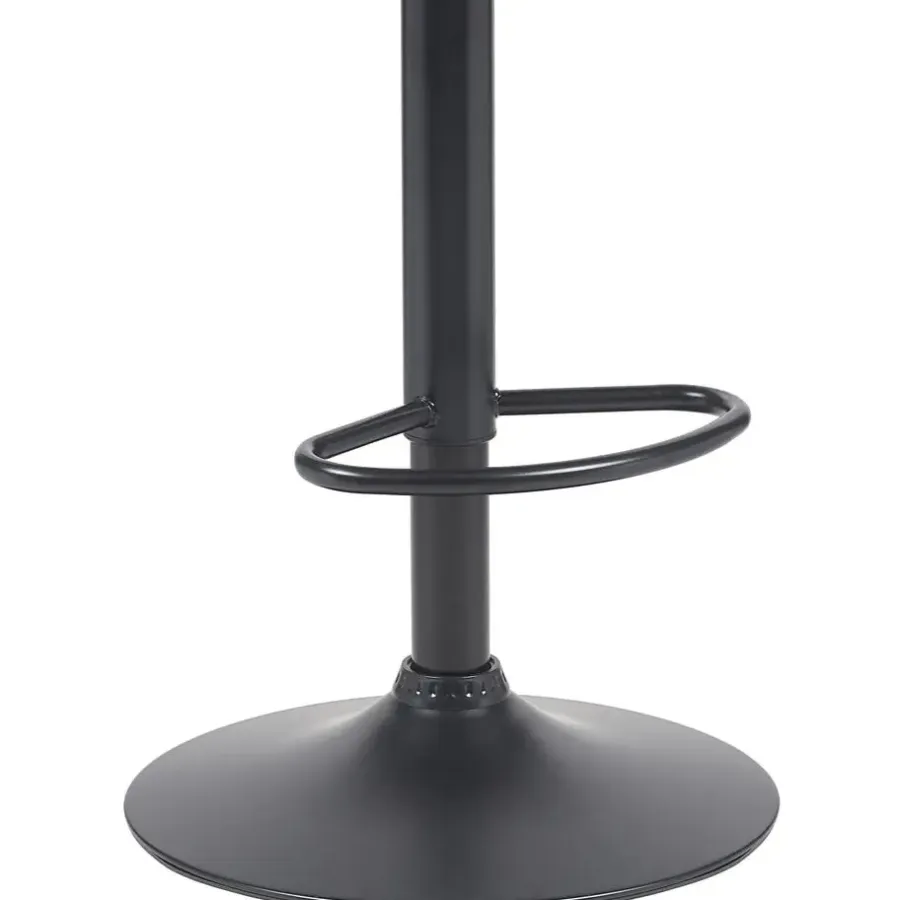CLP Barkruk Beverley zwart Frame - Stof - walnoot/zwart