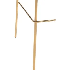 CLP Barkruk Hoover goud Frame - Fluweel - bruin