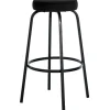 CLP Barkruk Kamari mat zwart Frame - Fluweel - zwart