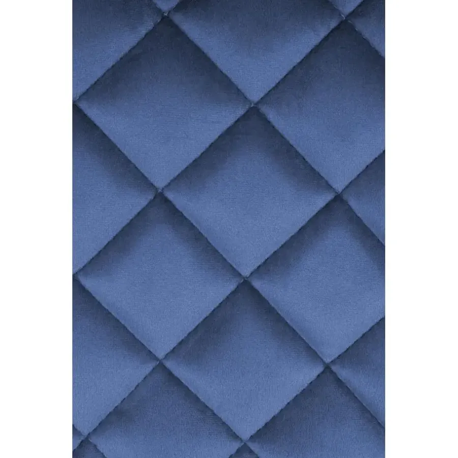 Barkrukken-CLP Barkruk Kasson zwart Frame - Fluweel - blauw