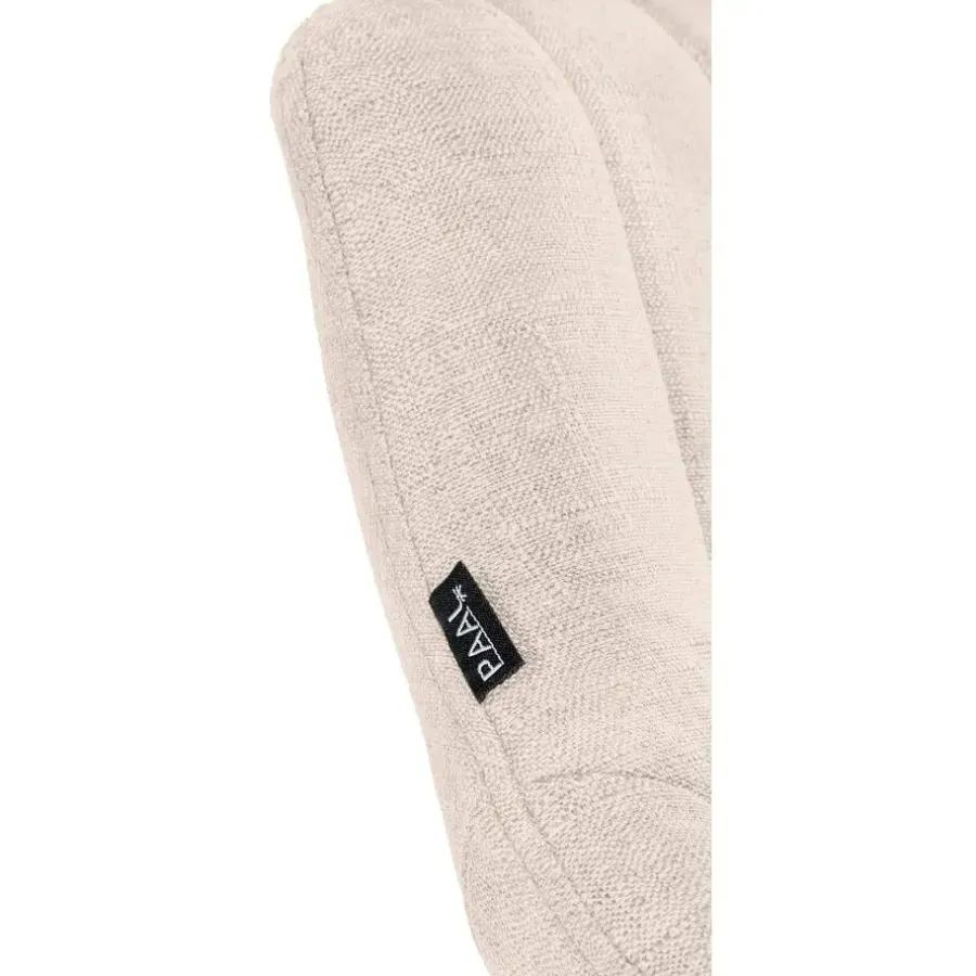 Barkrukken-CLP Barkruk Milet zwart Frame - Stof - creme