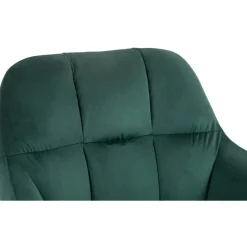 CLP Barkruk Natoma zwart Frame - Fluweel - groen