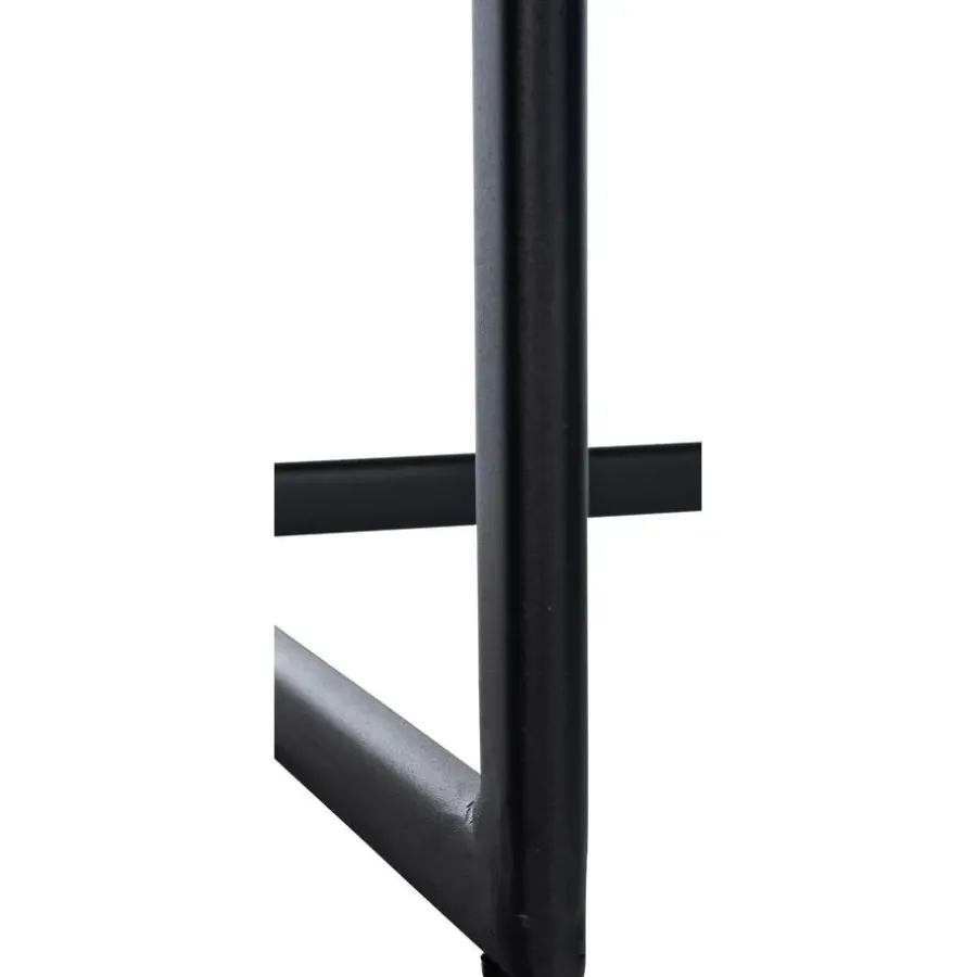 CLP Barkruk Newport zwart Frame - Stof - donkergrijs