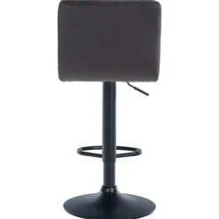CLP Barkruk Peru zwart Frame - Fluweel - zwart