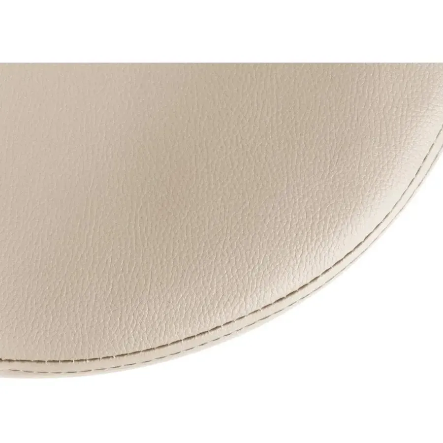 CLP Barkruk Ponte zwart Frame - Kunstleer - creme