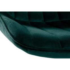 Barkrukken-CLP Barkruk Toni zwart Frame - Fluweel - groen