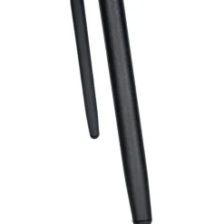 CLP Barkruk Weston zwart Frame - Fluweel - bruin