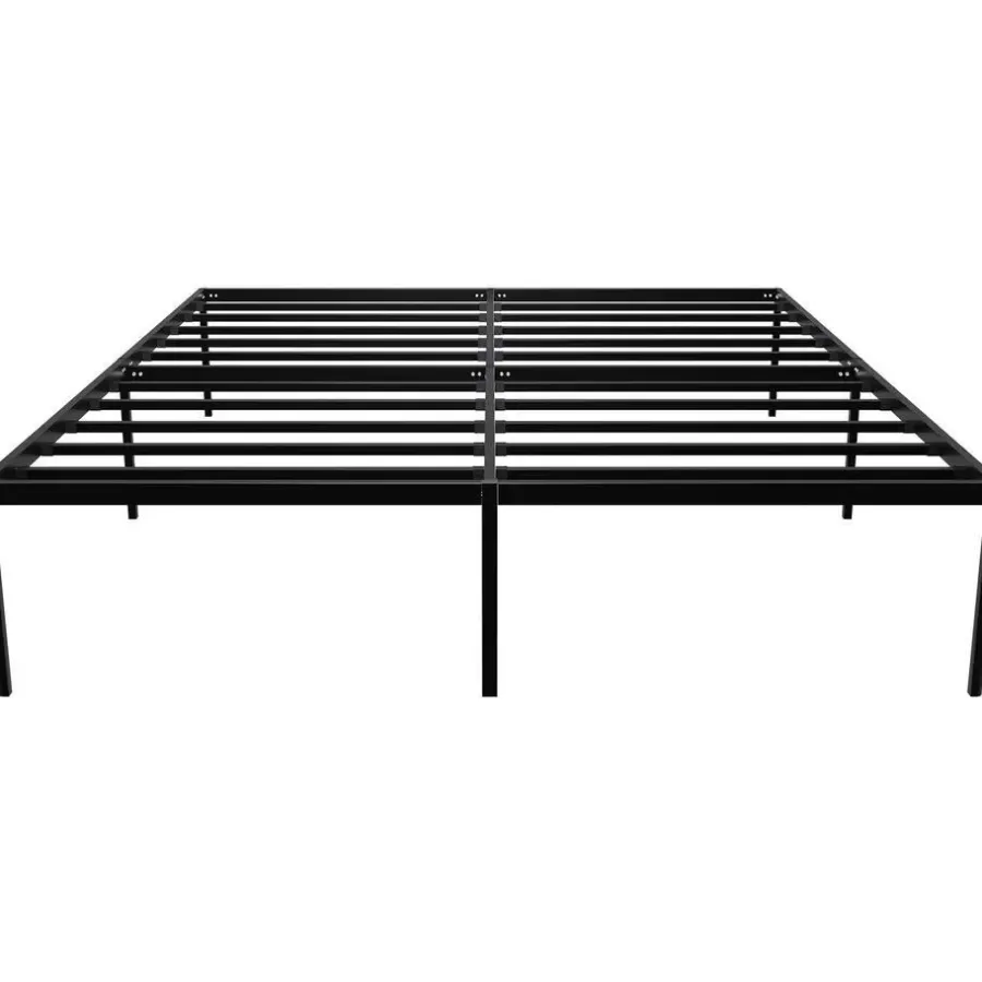 2-Persoons Bedden-CLP Bed Hamlin 41x200x200 cm - zwart