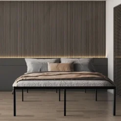 1-Persoons Bedden-CLP Bed Hamlin 41x100x200 cm - zwart