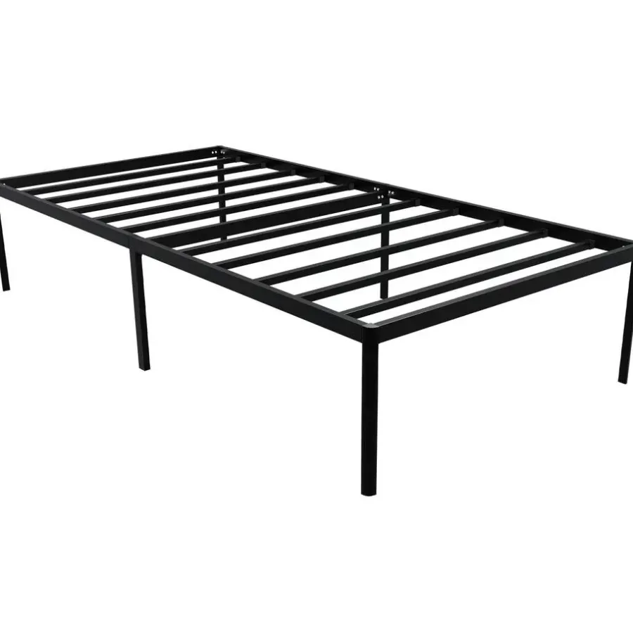 1-Persoons Bedden-CLP Bed Hamlin 41x100x200 cm - zwart