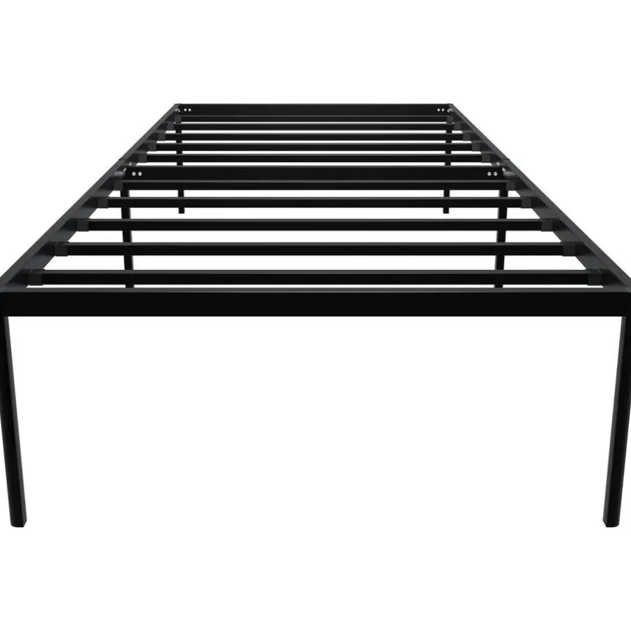 1-Persoons Bedden-CLP Bed Hamlin 41x100x200 cm - zwart
