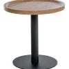 CLP Bijzettafel Aspen mat zwart Frame - Hout - bruin