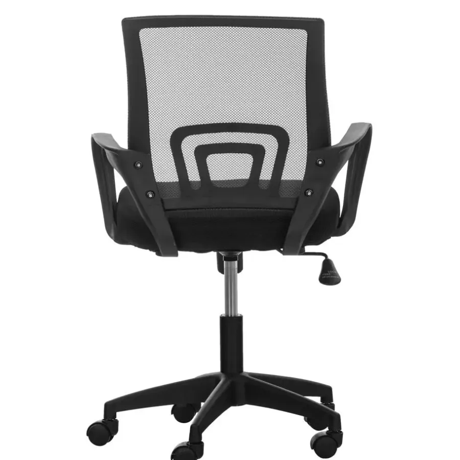 Bureaustoelen|Bureaustoelen-CLP Bureaustoel Auburn zwart Frame - Microfiber - zwart
