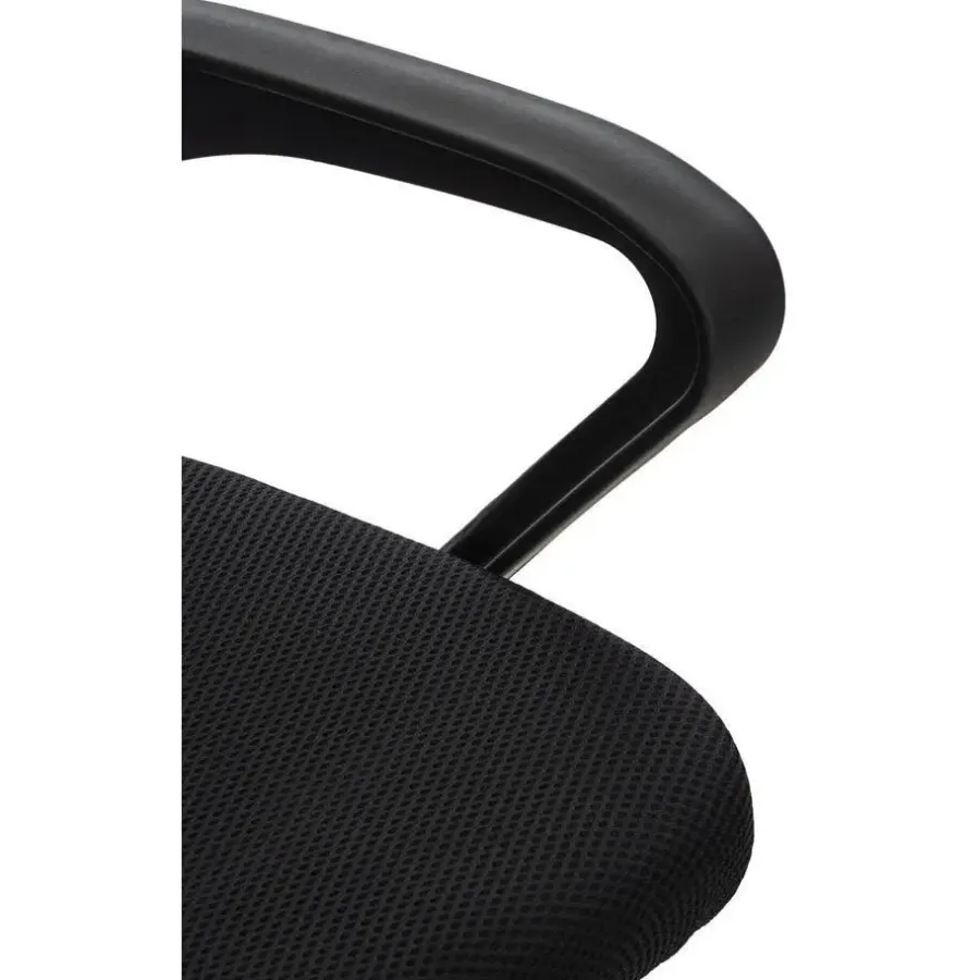 Bureaustoelen|Bureaustoelen-CLP Bureaustoel Auburn zwart Frame - Microfiber - blauw