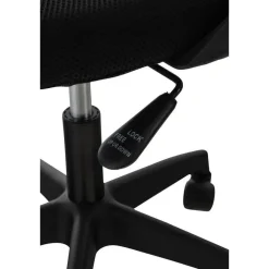 Bureaustoelen|Bureaustoelen-CLP Bureaustoel Auburn zwart Frame - Microfiber - blauw