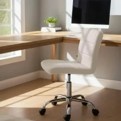CLP Bureaustoel Darfield Stof - creme