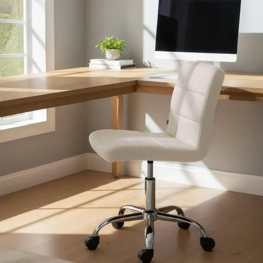 CLP Bureaustoel Darfield Stof - creme