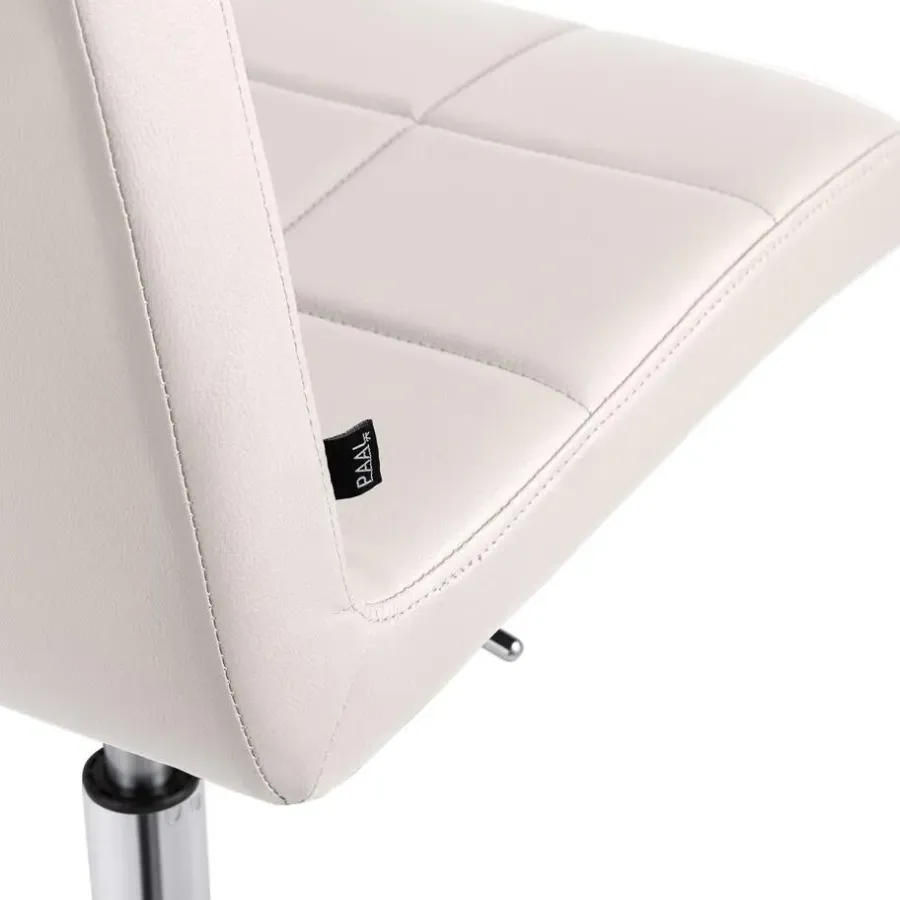 Bureaustoelen|Bureaustoelen-CLP Bureaustoel Darfield Kunstleer - wit