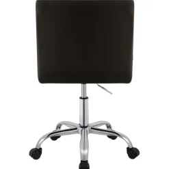 Bureaustoelen|Bureaustoelen-CLP Bureaustoel Darfield Kunstleer - bruin