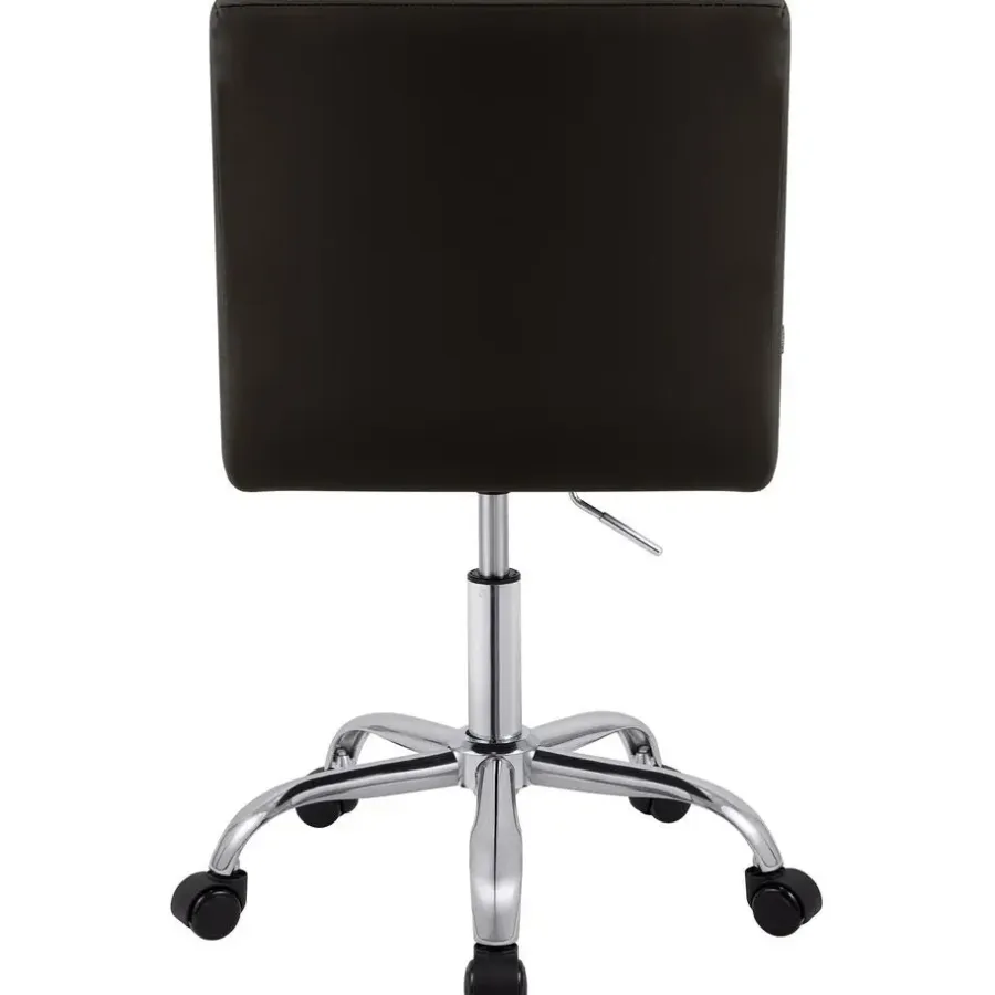 Bureaustoelen|Bureaustoelen-CLP Bureaustoel Darfield Kunstleer - bruin