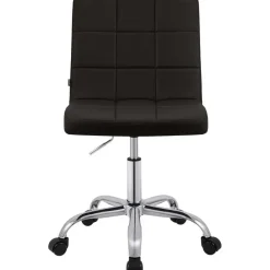 Bureaustoelen|Bureaustoelen-CLP Bureaustoel Darfield Kunstleer - bruin