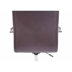 CLP Bureaustoel Deli chroom Frame - Kunstleer - bordeauxrood