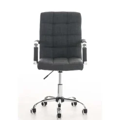 CLP Bureaustoel Deli V2 chroom Frame - Stof - grijs