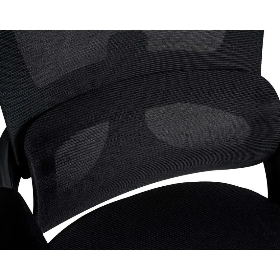 CLP Bureaustoel Garston zwart Frame - Microfiber - zwart