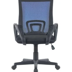 CLP Bureaustoel Genius zwart Frame - Kunstleer - blauw