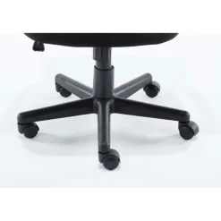 CLP Bureaustoel Genius zwart Frame - Kunstleer - blauw