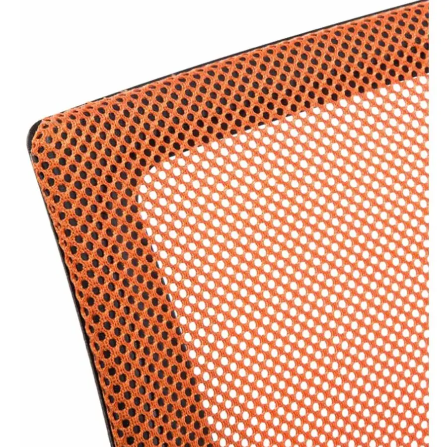 Bureaustoelen|Bureaustoelen-CLP Bureaustoel Genius zwart Frame - Kunstleer - oranje