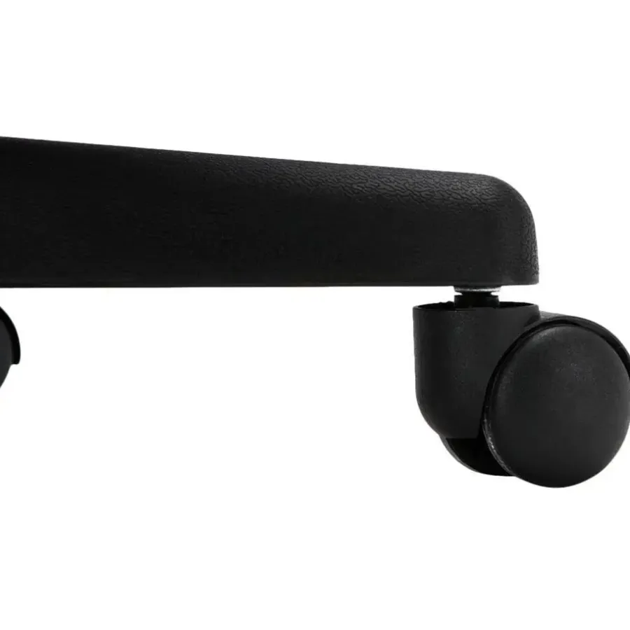 Bureaustoelen|Bureaustoelen-CLP Bureaustoel Genius zwart Frame - Kunstleer - oranje