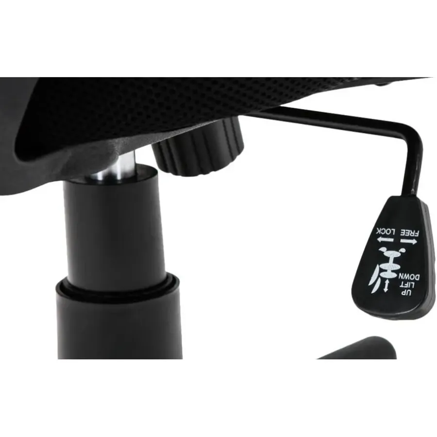 Bureaustoelen|Bureaustoelen-CLP Bureaustoel Genius zwart Frame - Kunstleer - oranje