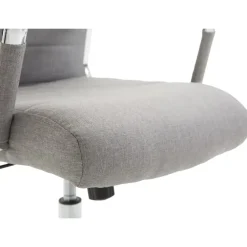 Bureaustoelen|Bureaustoelen-CLP Bureaustoel Kolumbus chroom Frame - Stof - grijs