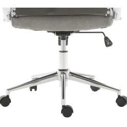 Bureaustoelen|Bureaustoelen-CLP Bureaustoel Kolumbus chroom Frame - Stof - grijs