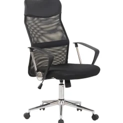 CLP Bureaustoel Korba chroom Frame - Microfiber - zwart