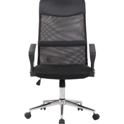 CLP Bureaustoel Korba chroom Frame - Microfiber - zwart
