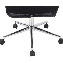 CLP Bureaustoel Korba chroom Frame - Microfiber - zwart