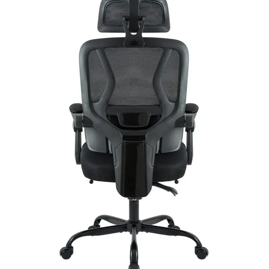 Bureaustoelen|Bureaustoelen-CLP Bureaustoel Liberton zwart Frame - Kunststof - zwart