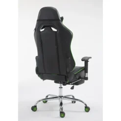 Gamestoelen-CLP Bureaustoel Limit zwart Frame - Kunstleer - zwart/groen