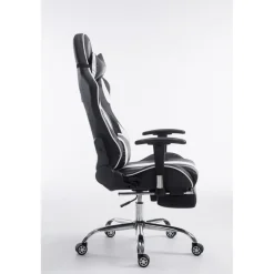 Gamestoelen-CLP Bureaustoel Limit zwart Frame - Kunstleer - zwart/wit