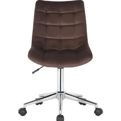 Bureaustoelen|Bureaustoelen-CLP Bureaustoel Medford Fluweel - bruin