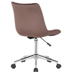 Bureaustoelen|Bureaustoelen-CLP Bureaustoel Medford Fluweel - bruin